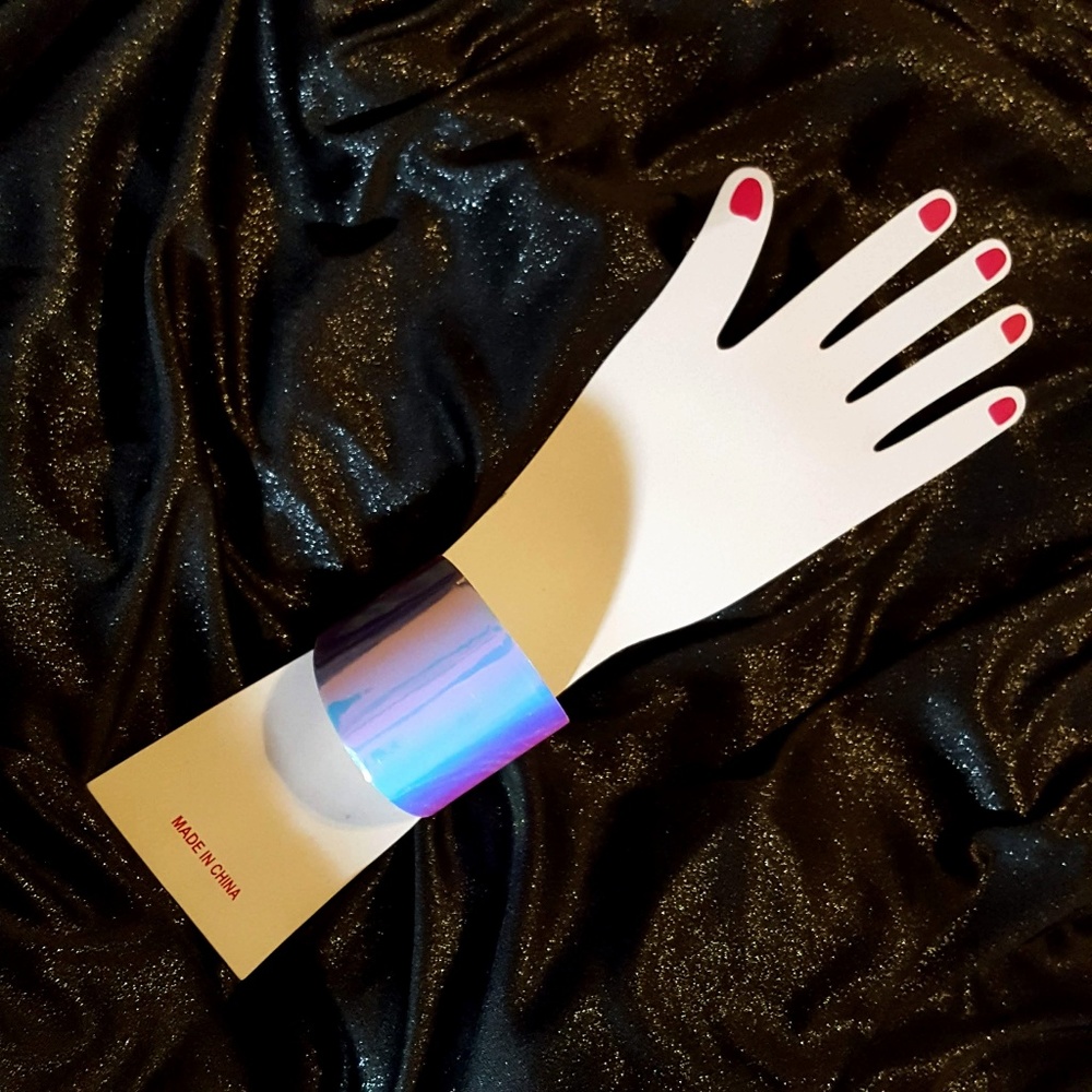 2/$10 New Holographic cuff bracelet